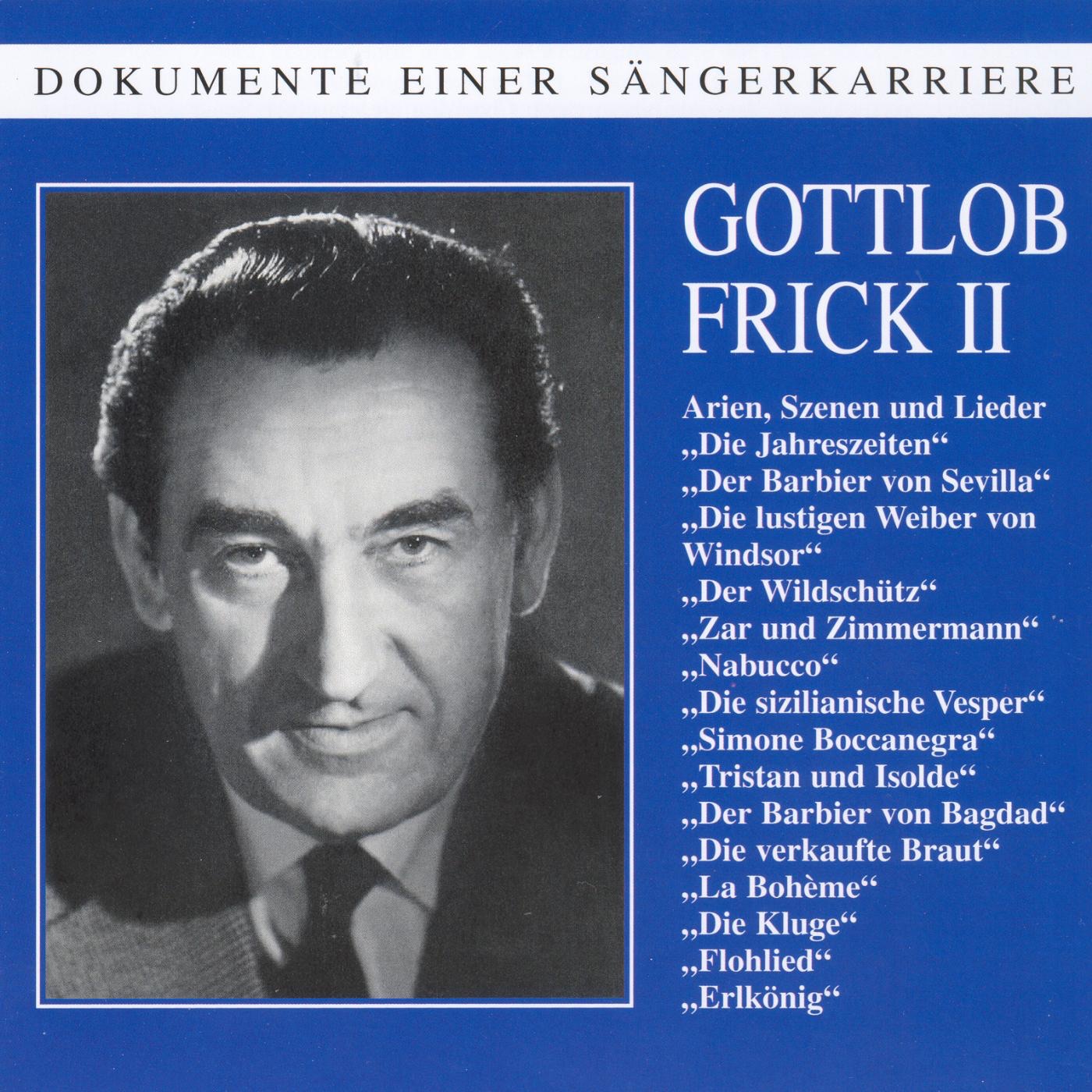 Dokumente Einer Sängerkarriere - Gottlob Frick (Vol.2) album cover