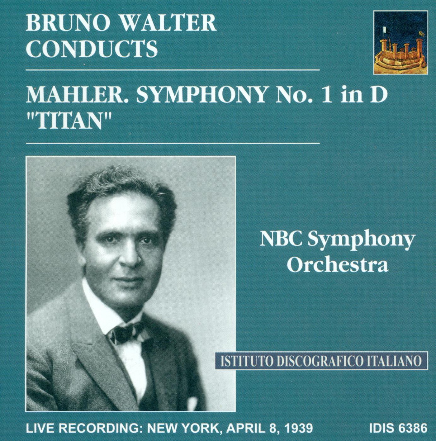 Mahler, G.: Symphony No. 1, "Titan" (Walter) (1939) album cover