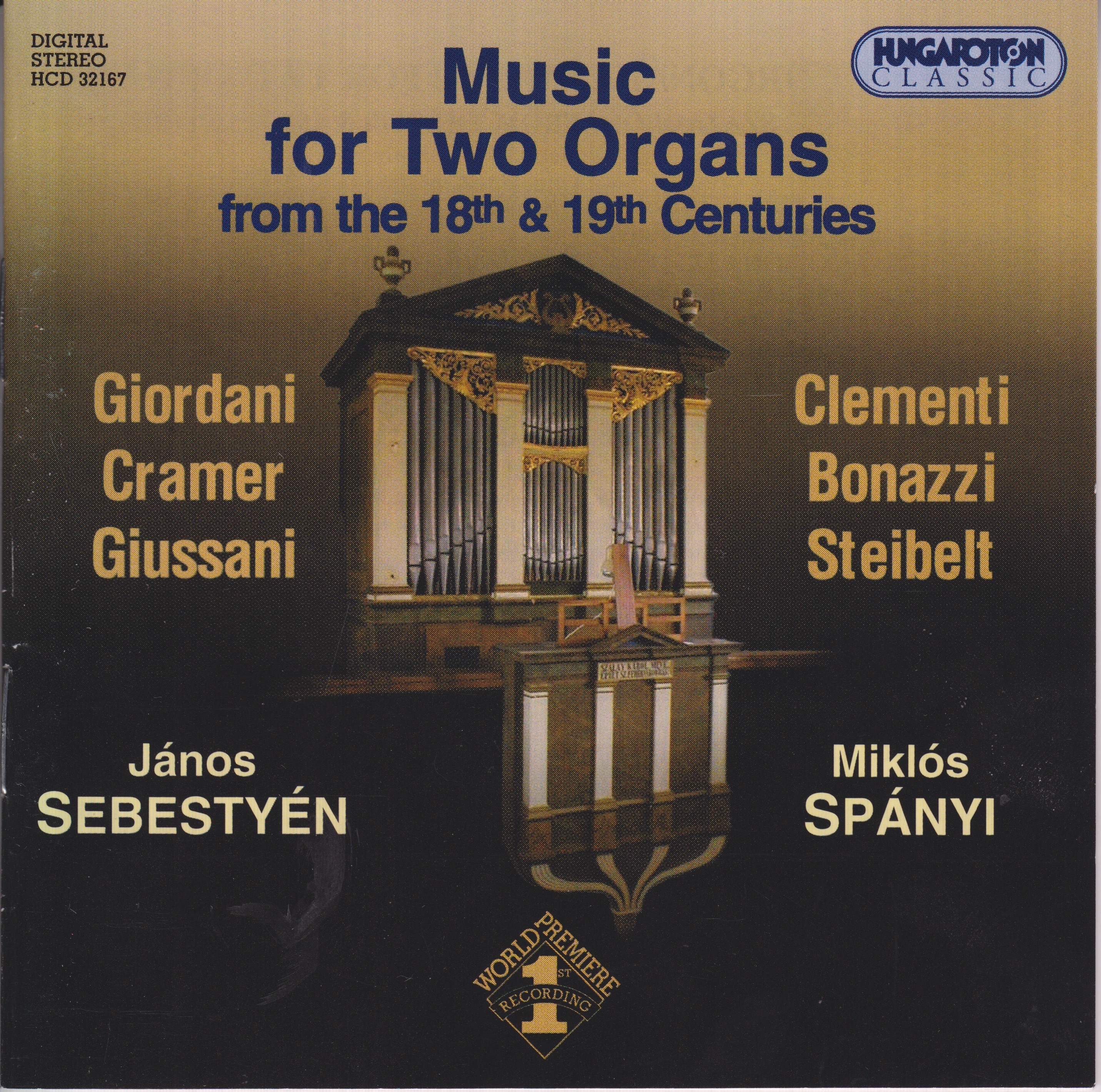 Music for two Organs from the 18th and 19 th Centuries album cover