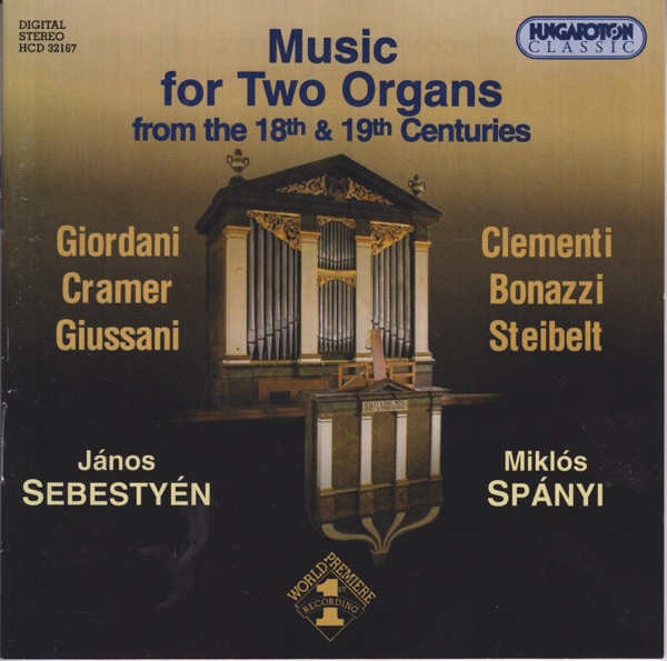 Music for two Organs from the 18th and 19 th Centuries album cover