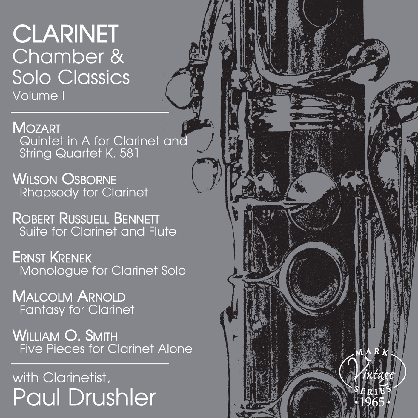 Clarinet Chamber & Solo Classics, Vol. 1 album cover