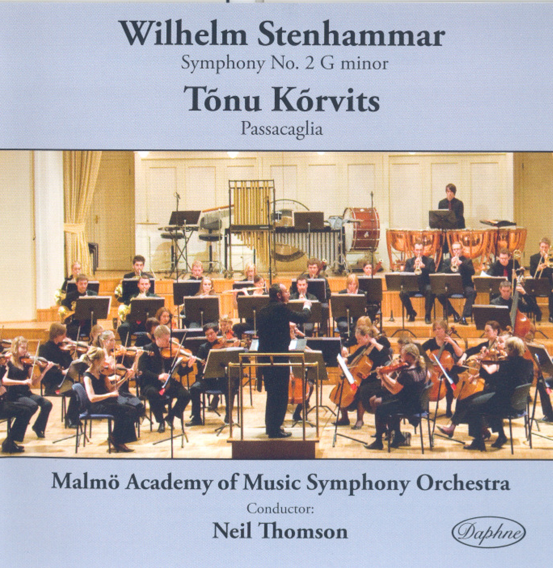 Stenhammar: Symphony No. 2 - Korvits: Passacaglia for Orchestra album cover