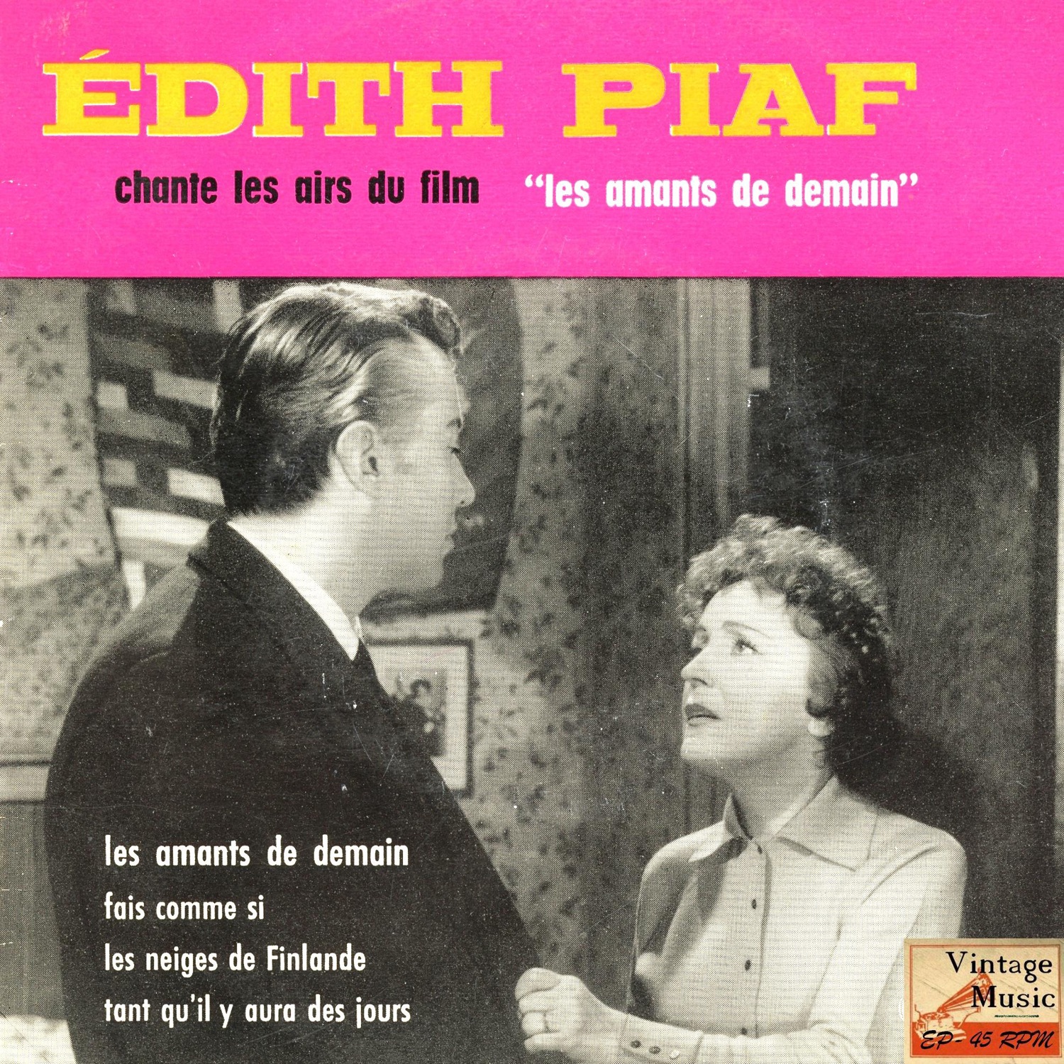 Chante les airs du film "Les Amants De Demain" - EP album cover