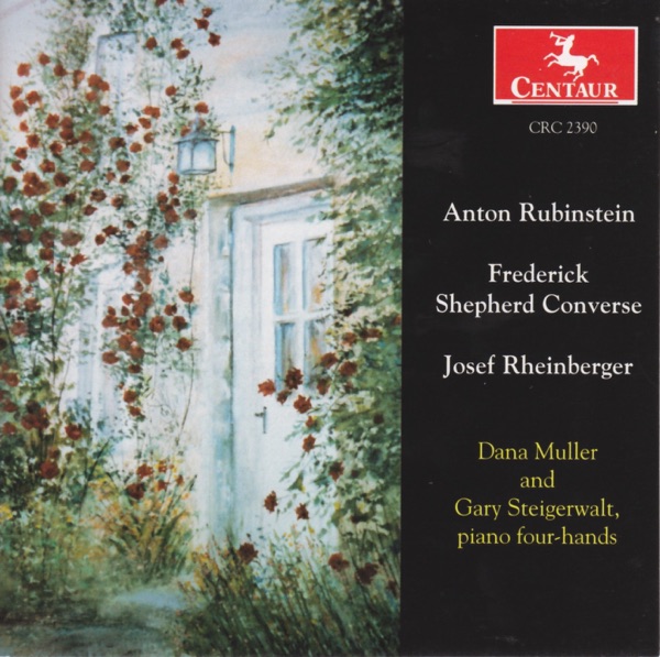 Rubinstein, A.: Sonata for Piano 4 Hands in D Major - Converse, F.S.: Valzer Poetici album cover