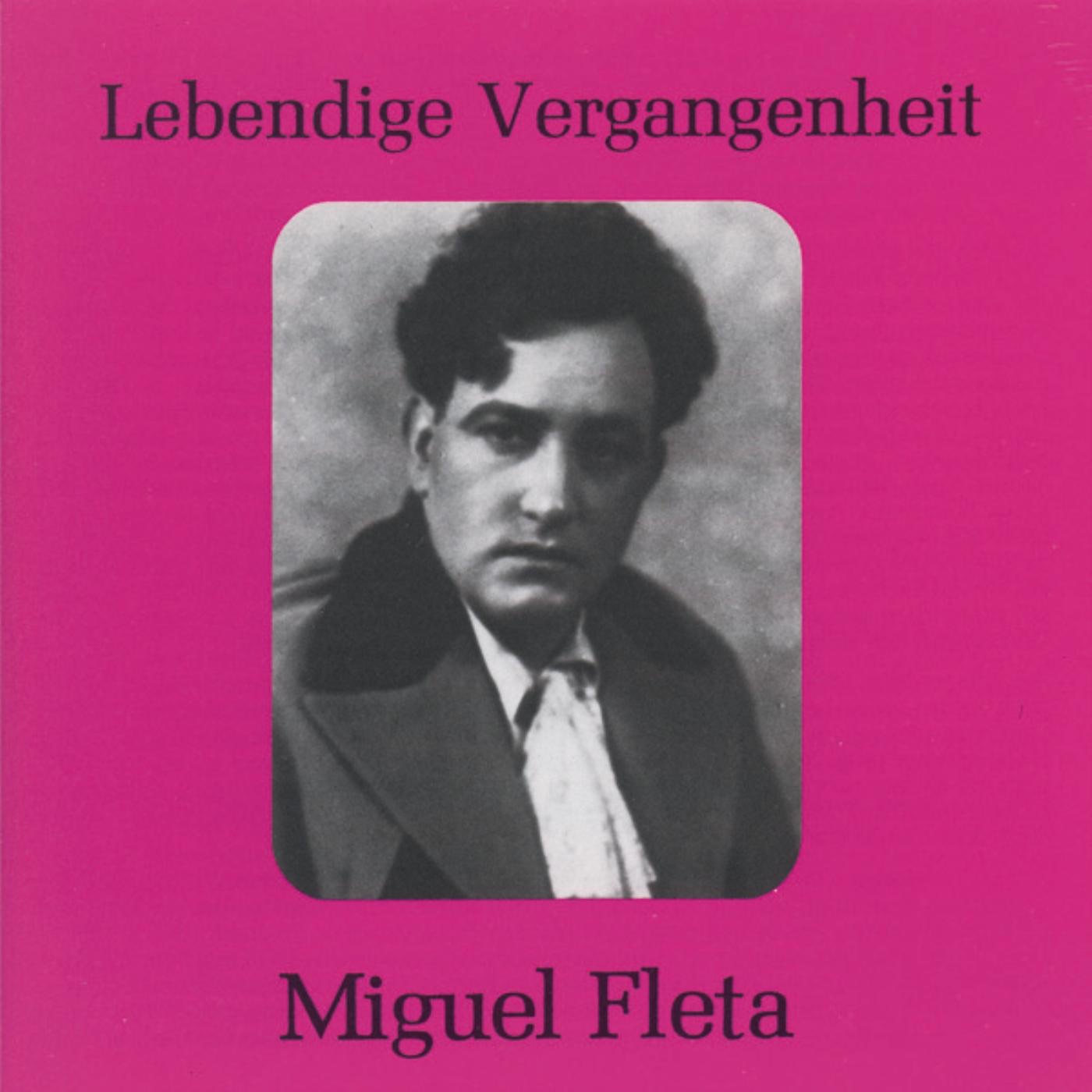 Lebendige Vergangenheit - Miguel Fleta album cover