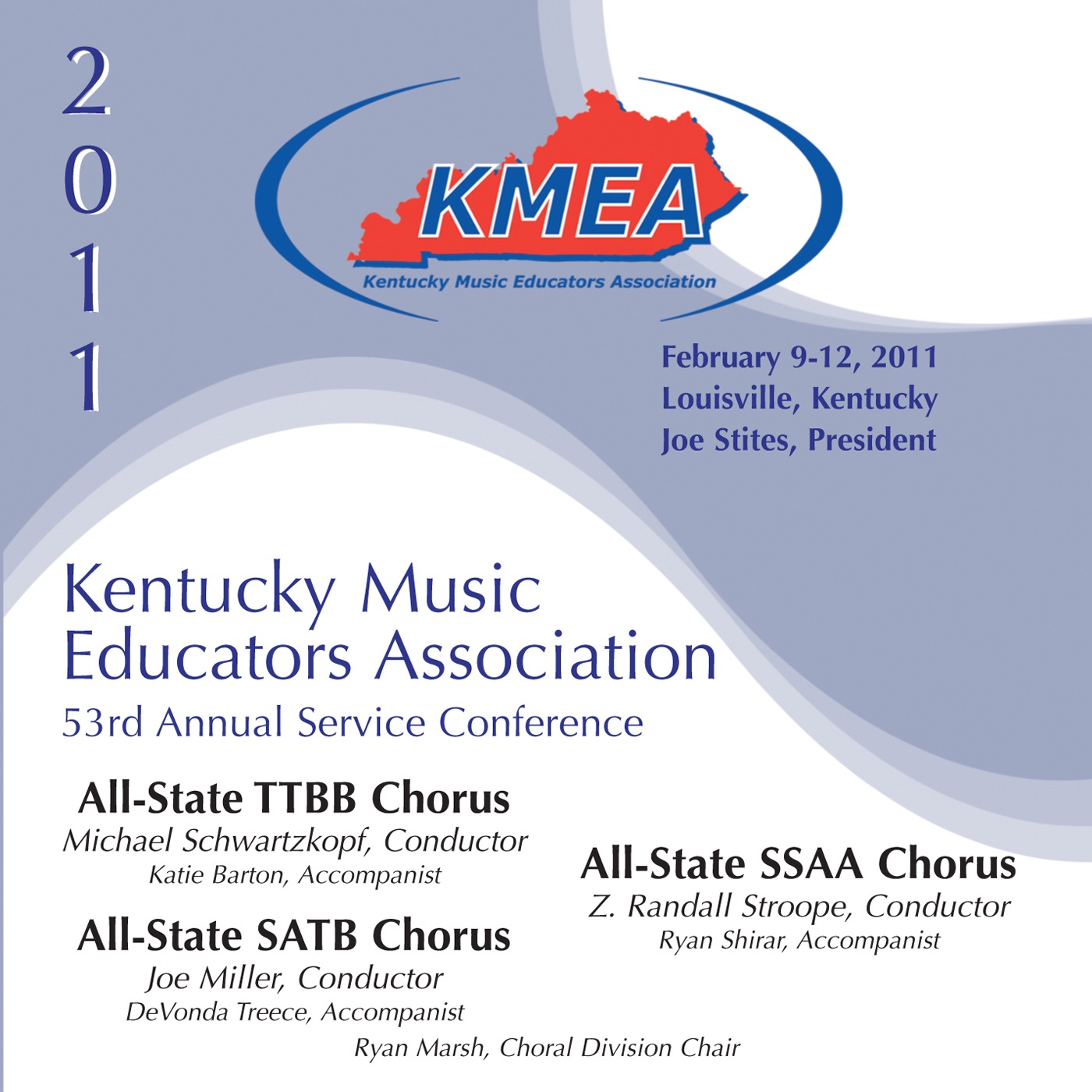 KMEA Kentucky Music Educators Association 53rd Annual Service Conference - All-State TTBB Chorus - A album cover