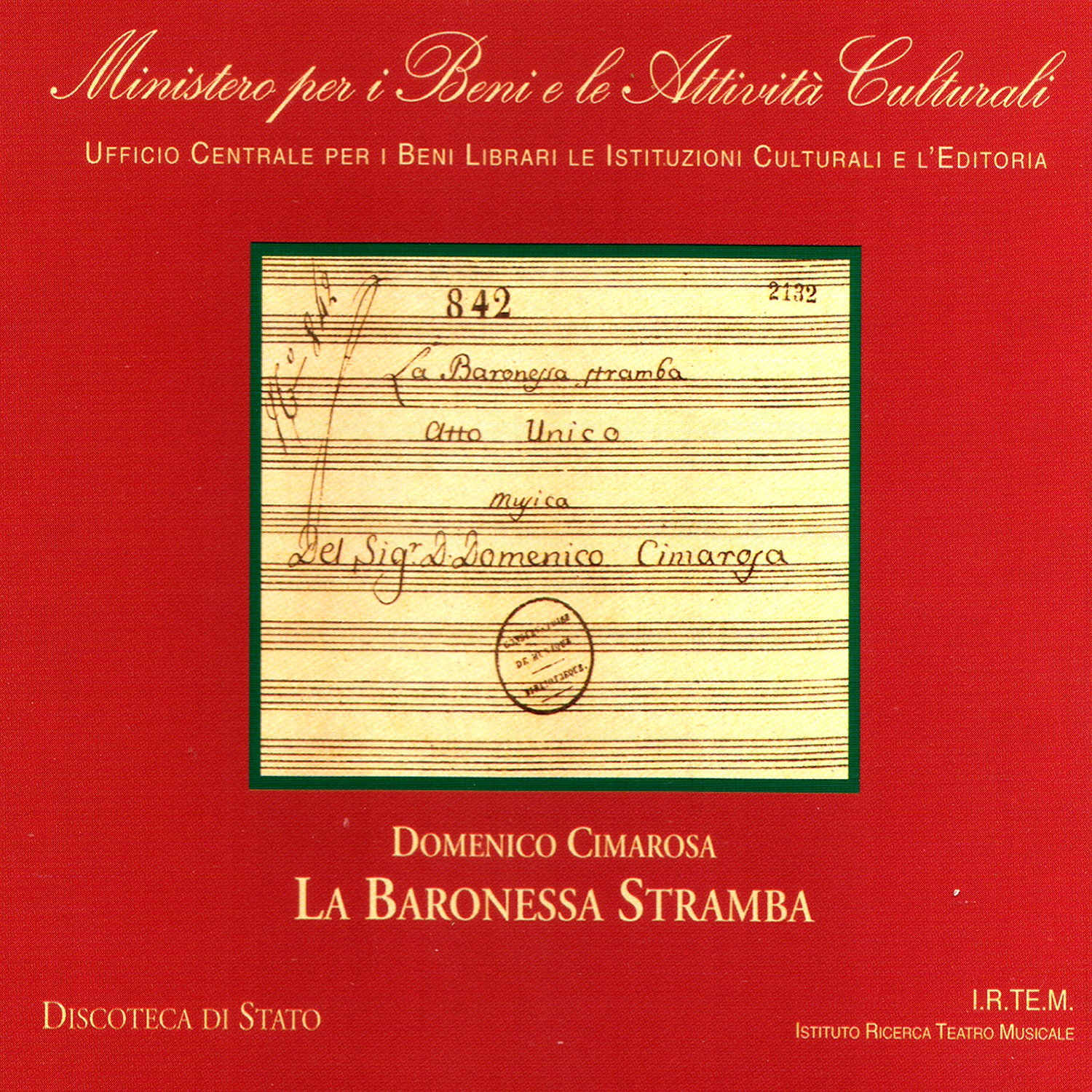 Cimarosa: La Baronessa Stramba album cover