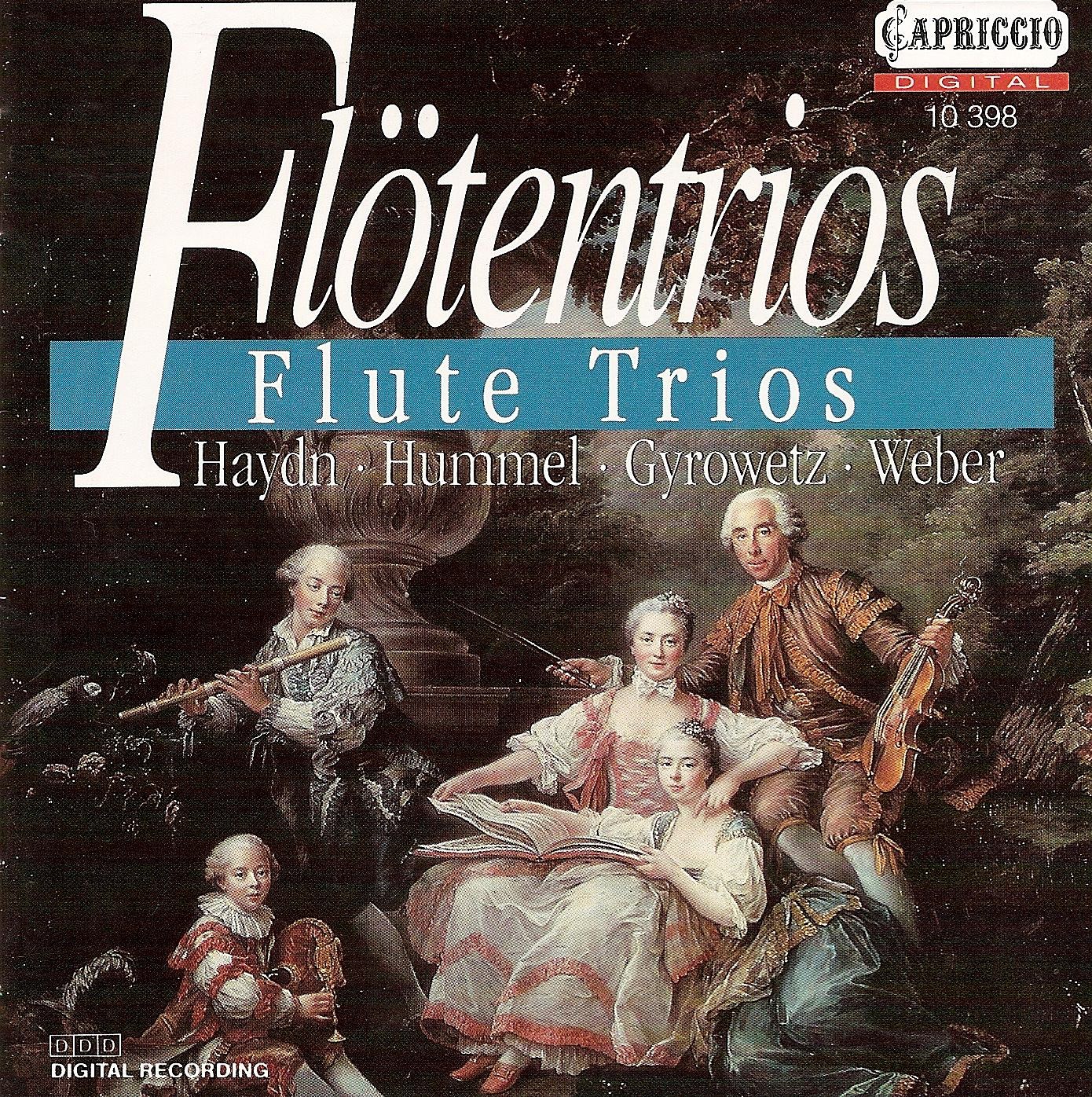 Flute Trios - Hummel, J.N. - Haydn, F.J. - Gyrowetz, A. - Weber, C. M. Von album cover