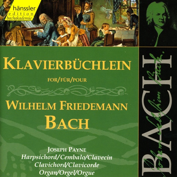 Bach, J.S.: Klavierbuchlein for Wilhelm Friedemann Bach album cover