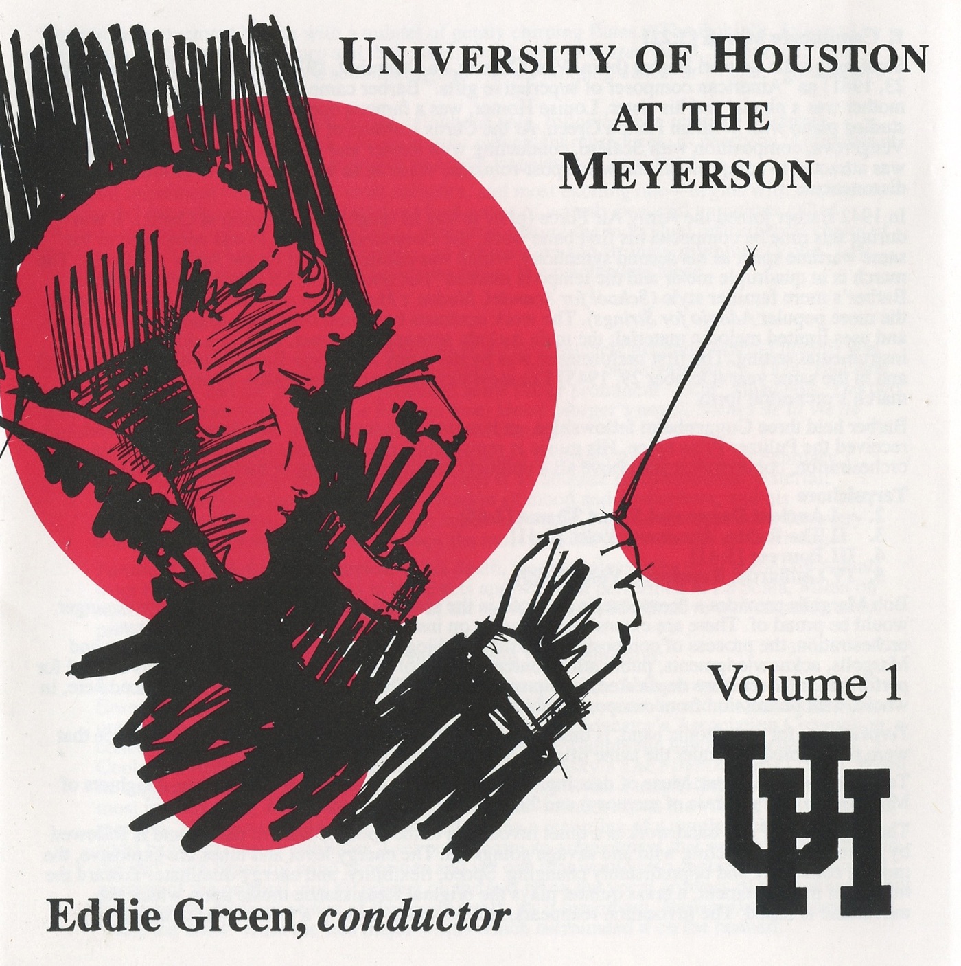 University of Houston Wind Ensemble, Vol. 1 album cover