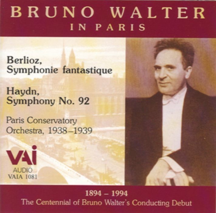 Bruno Walter in Paris (Historic Recordings 1938/1939) album cover