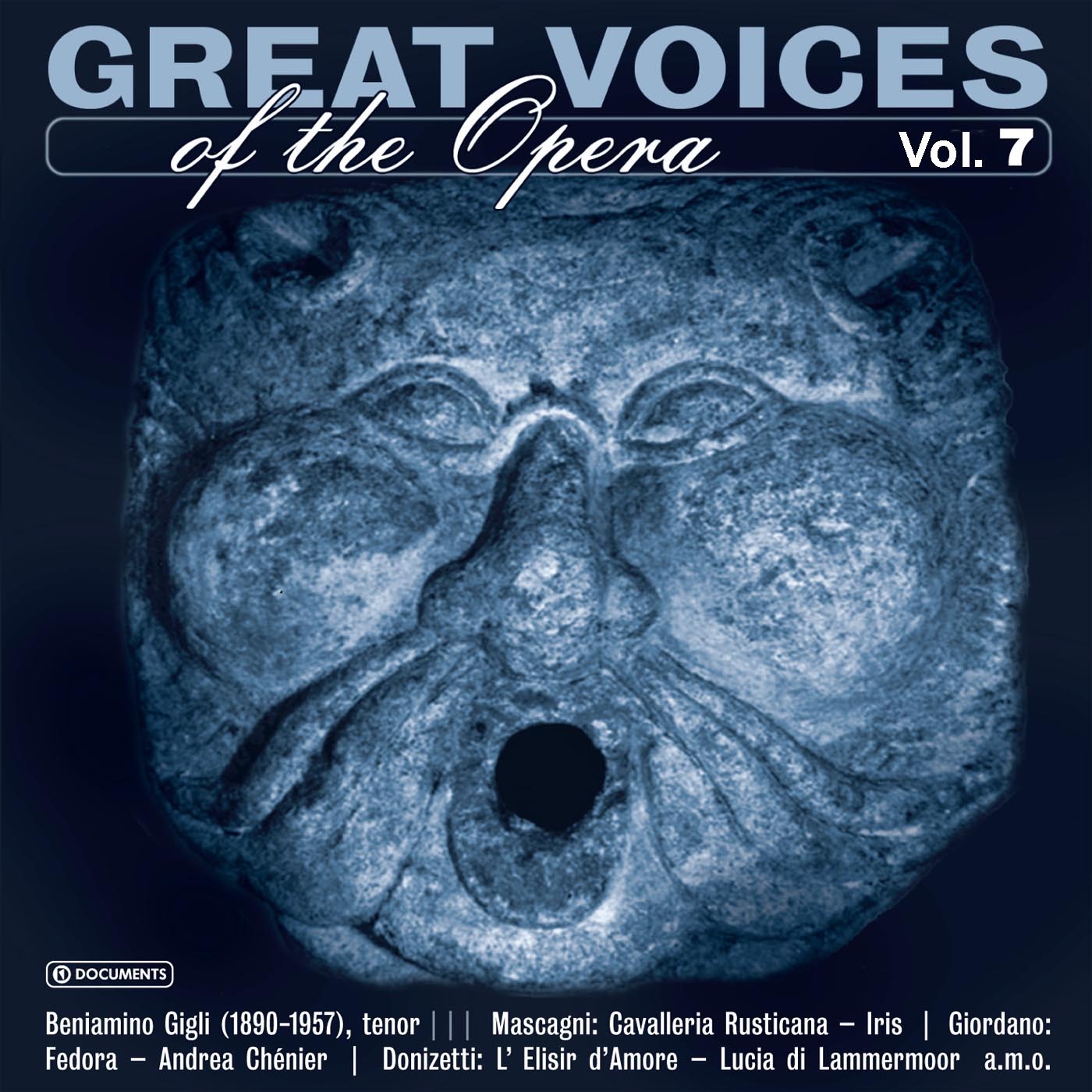 Great Voices of the Opera, Vol. 7 (1919-1934) album cover