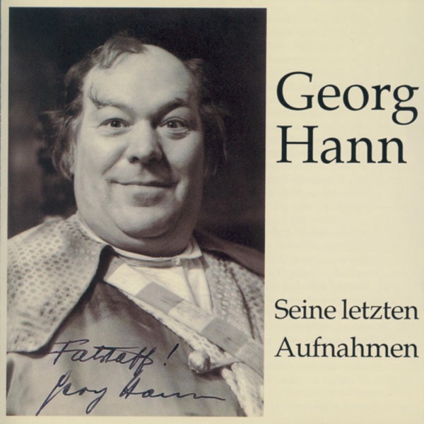 Georg Hann - Seine Letzten Aufnahmen album cover