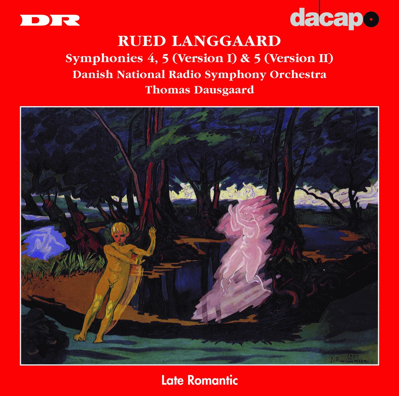Langgaard, R.: Symphonies Nos. 4, "Lovfald" and 5, "Steppenatur" (2 Versions) album cover