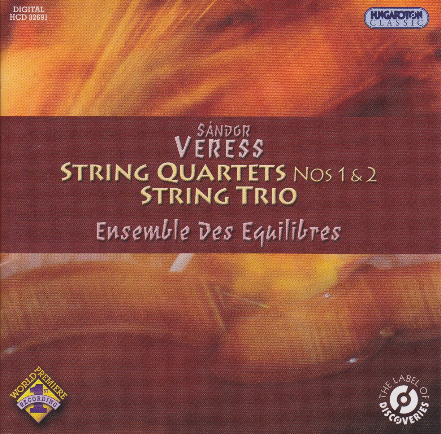 String Quartet No. 1., String Quartet No. 2.,Trio for Violin, Viola and Cello album cover