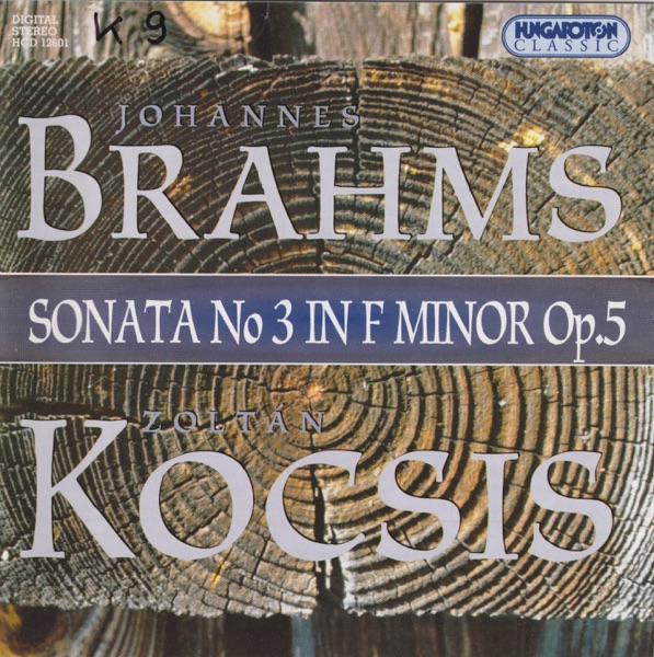 Brahms: Sonata No. 3 in F minor Op. 5 album cover