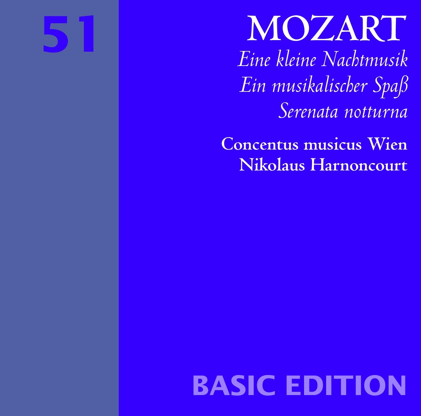Mozart: Serenades Nos. 6 & 13, 'Serenata notturna' & 'Eine kleine Nachtmusik' album cover