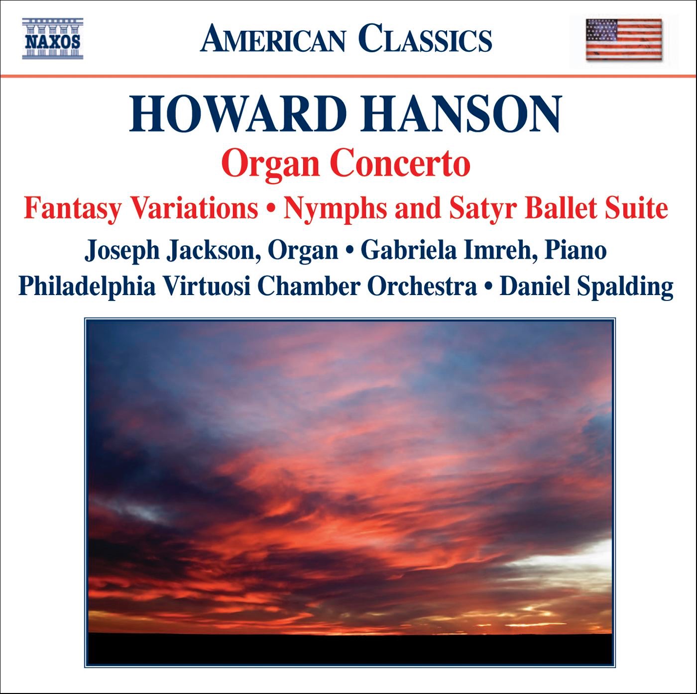 Hanson: Organ Concerto, Fantasy Variations, Nymphs and Satyr Ballet Suite album cover