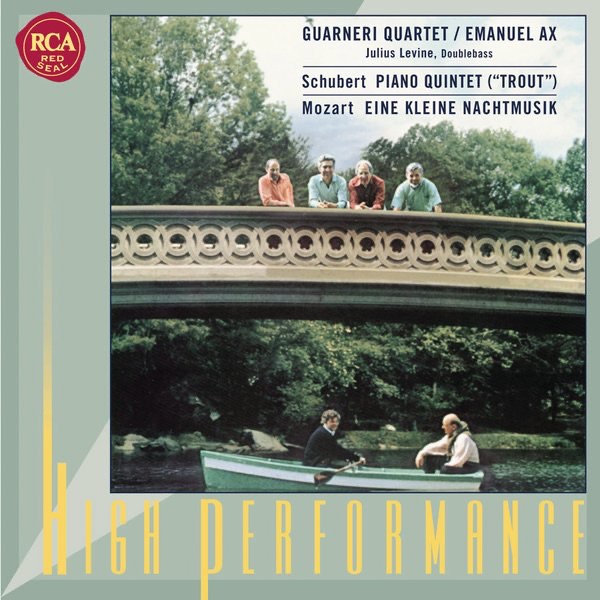 Schubert: Piano Quintet ("Trout"); Mozart: Eine kleine Nachtmusik album cover