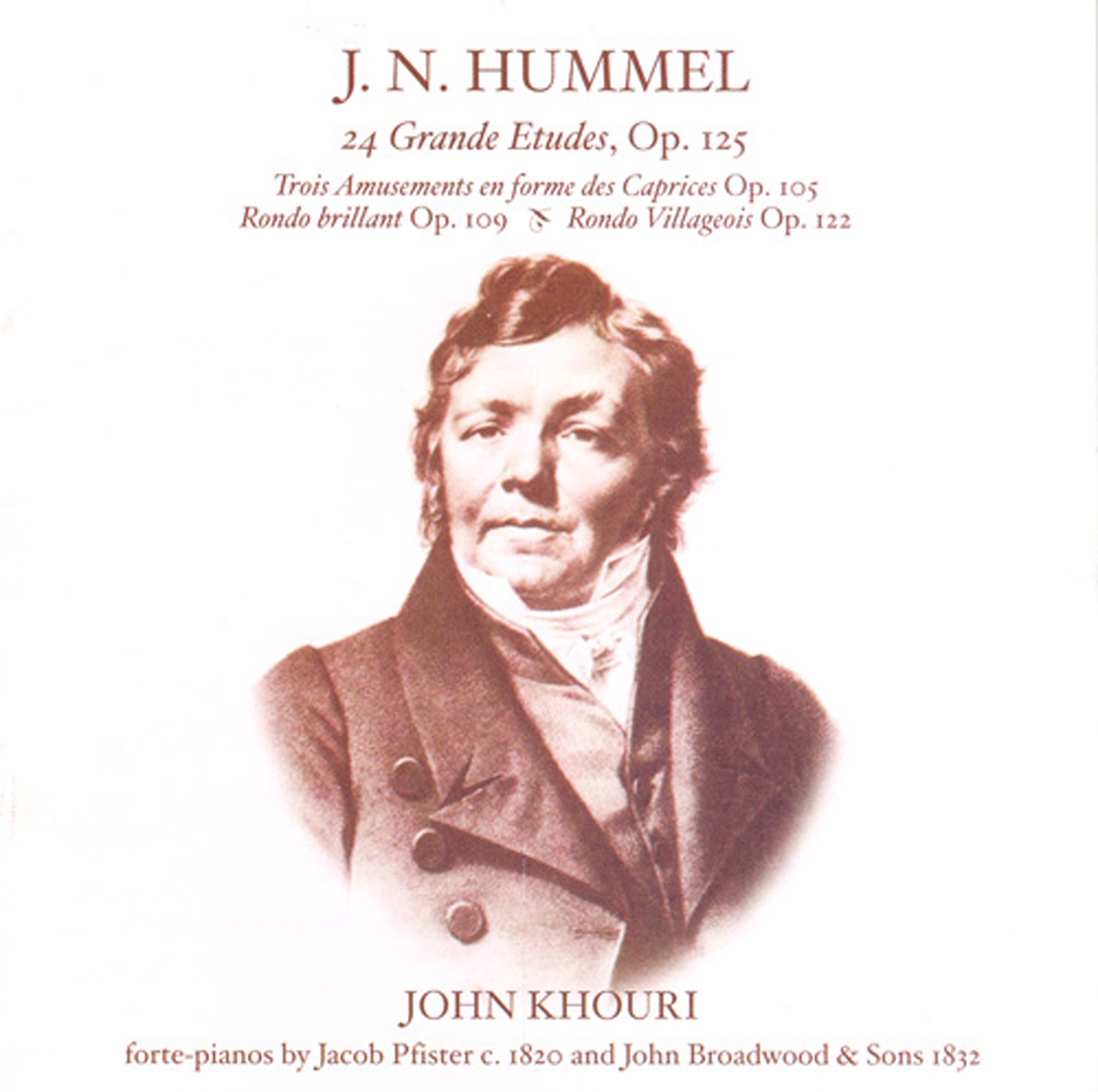 Hummel: 24 Grand Etudes - 3 Amusements En Forme De Caprices - Rondo Brillant - Rondo Villageois album cover