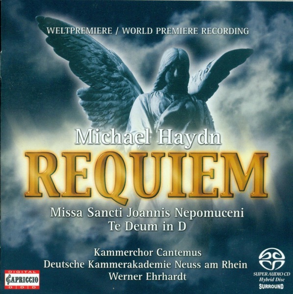 Haydn, M.: Requiem In C Minor - Missa Sancti Joannis Nepomuceni - Te Deum In D Major album cover