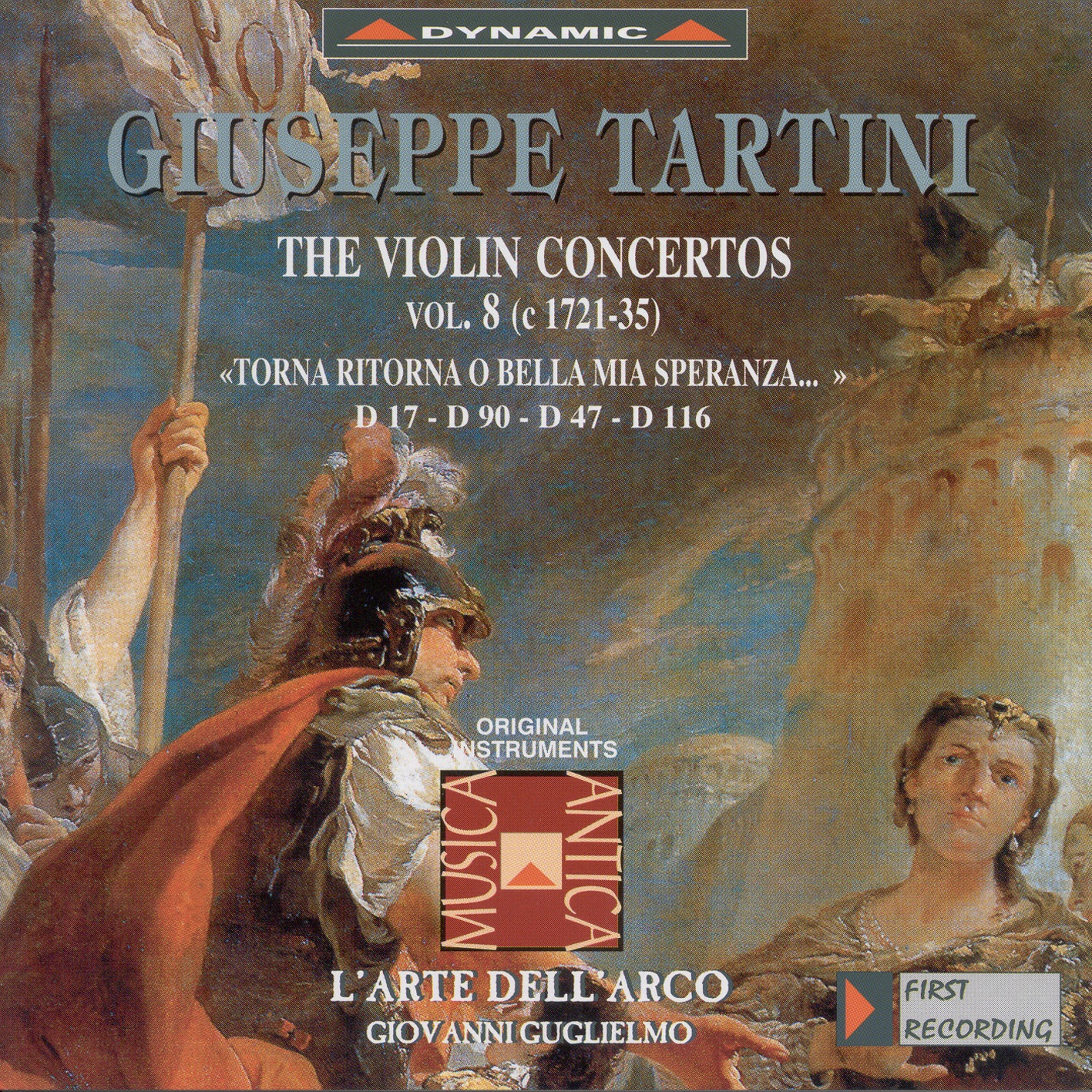 Tartini: Violin Concertos, Vol. 8 - D. 17, 47, 90, 116 album cover