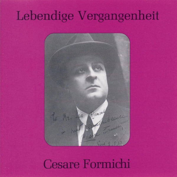 Lebendige Vergangenheit - Cesare Formichi album cover