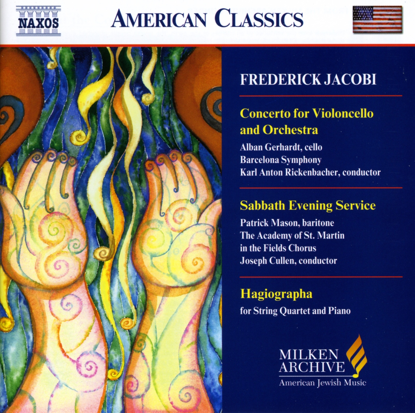 Jacobi: Cello Concerto - Hagiographa - Sabbath Evening Service album cover