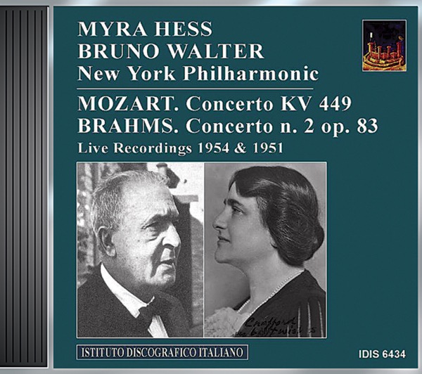 Mozart: Piano Concerto No. 14 - Brahms: Piano Concerto No. 2 (Hess, Walter) (1951, 1954) album cover