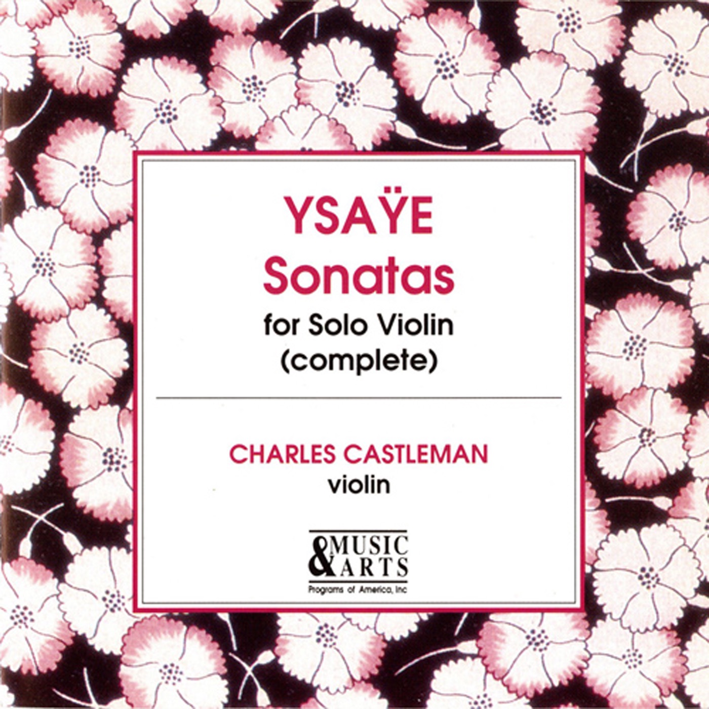 Music of Eugène Ysaÿe album cover