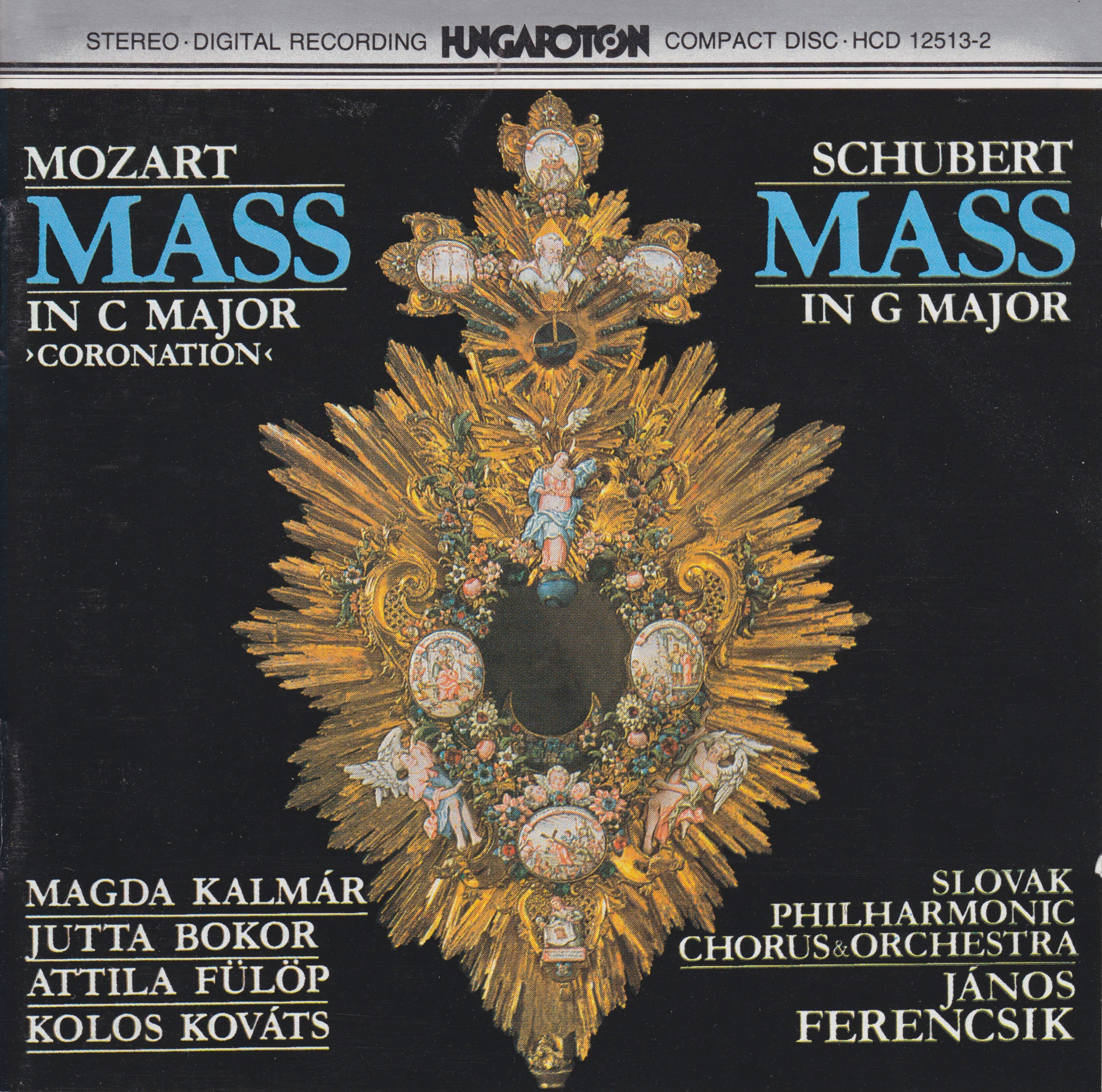 W.A. Mozart: Coronation Mass - F. Schubert: Mass in G Major album cover
