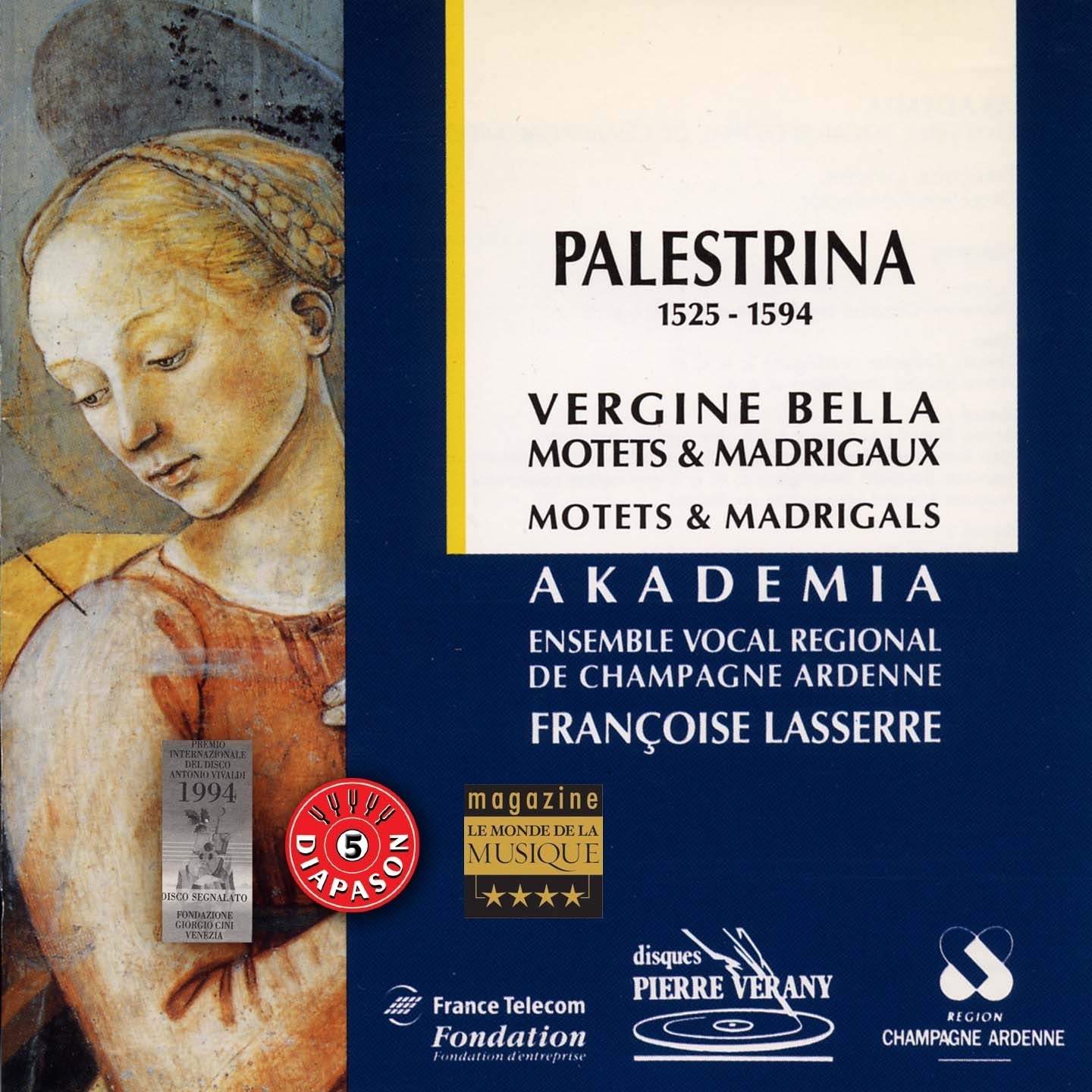 Palestrina : Vergine bella, Motets & madrigaux album cover