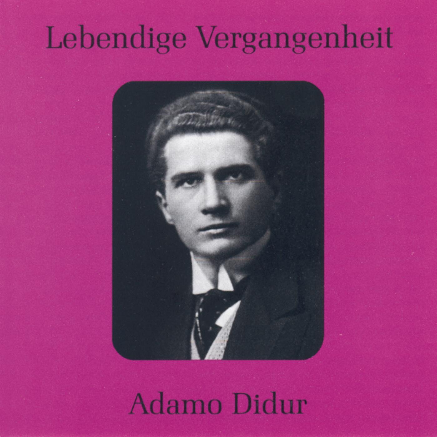 Lebendige Vergangenheit - Adamo Didur album cover