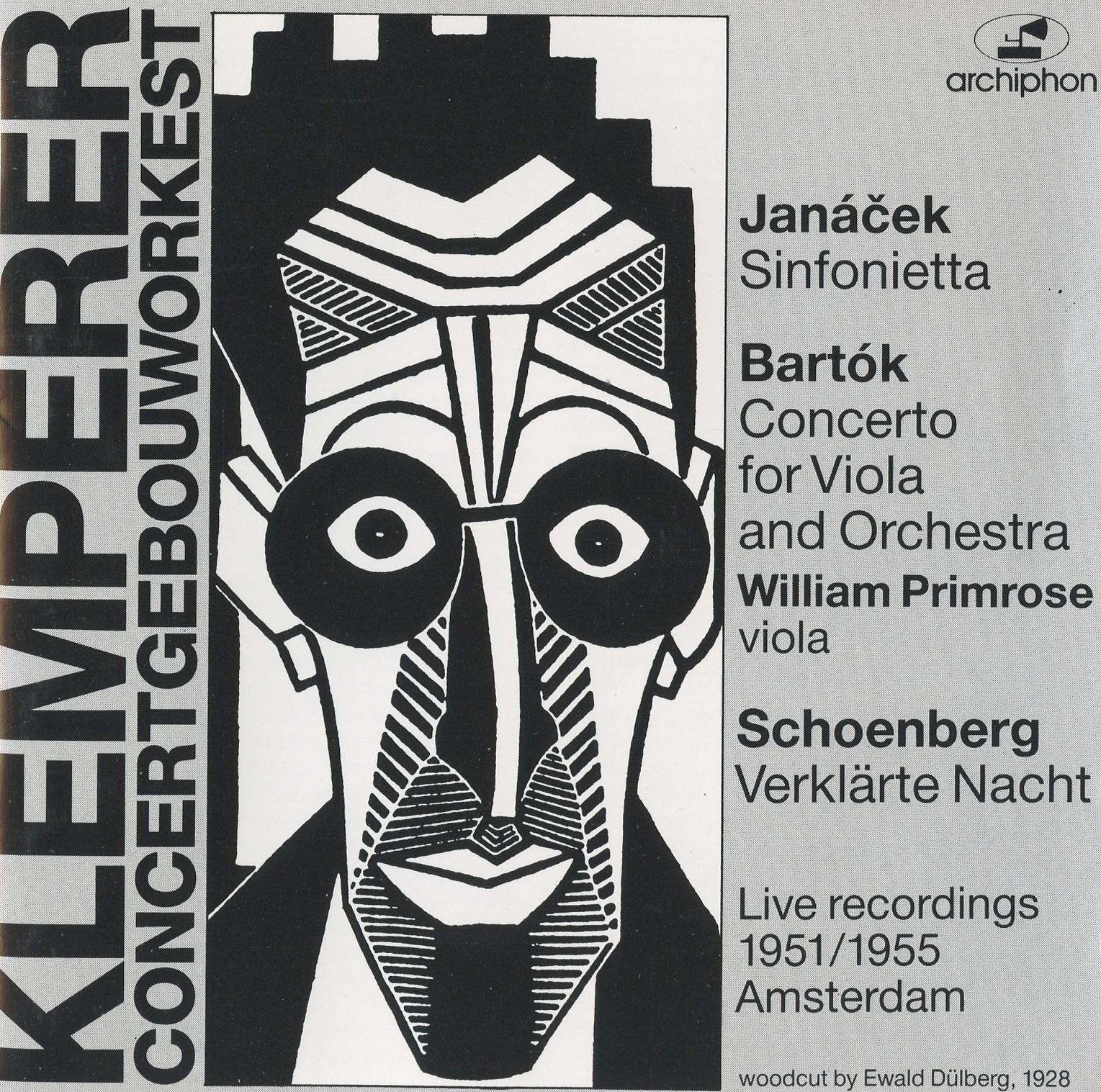 Klemperer Concertgebouworkest (1951, 1955) album cover