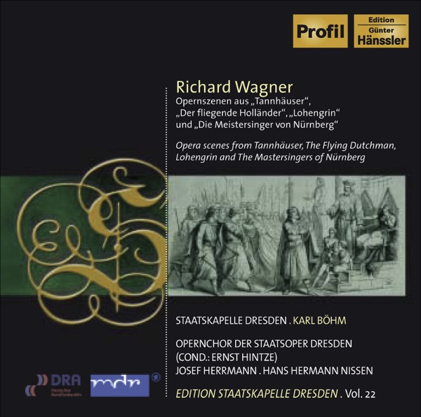 Wagner, R.: Tannhauser - Lohengrin - Die Meistersinger Von Nurnberg (Excerpts) (Staatskapelle Dresde album cover