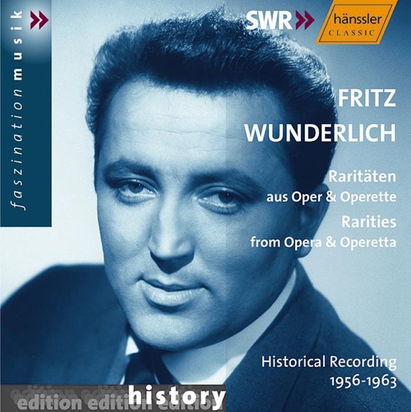 Wunderlich, Fritz: Rarities from Opera and Operetta album cover