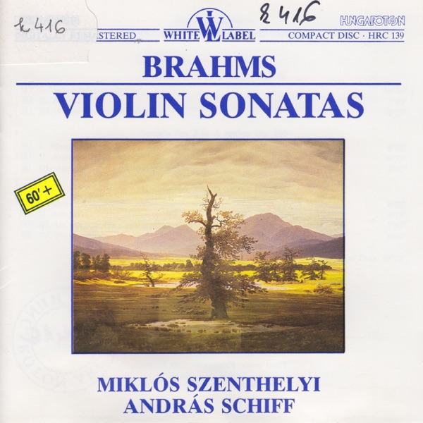 J. Brahms: Sonatas for Violin and Piano album cover