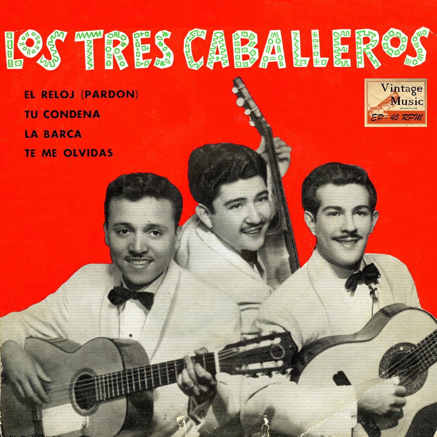 Vintage México Nº44- EPs Collectors. "Boleros, Los Tres Caballeros" album cover