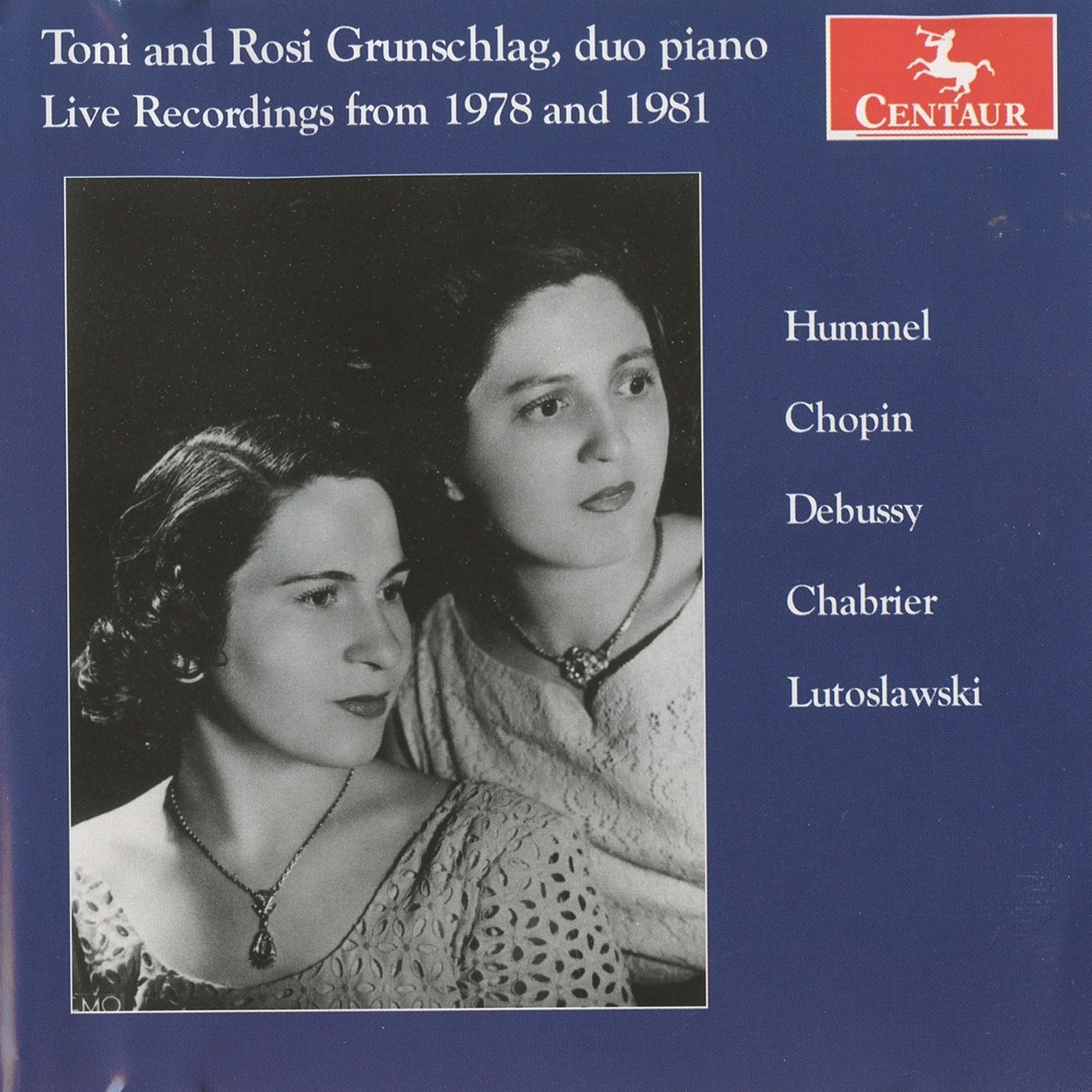 Toni and Rosi Grunschlag: Live Recordings from 1978 and 1981 album cover