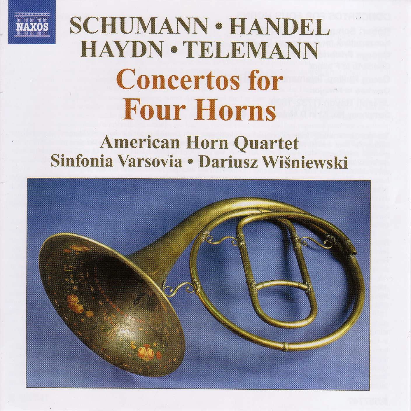 Concertos for Four Horns album cover