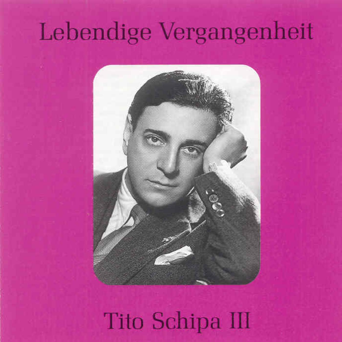 Lebendige Vergangenheit - Tito Schipa Vol.3 album cover