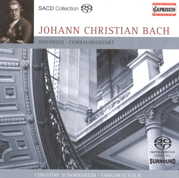 J.C. Bach: Harpsichord Concerto In F Minor, Grand Overture (Symphony) for Double Orchestra & Symphon album cover