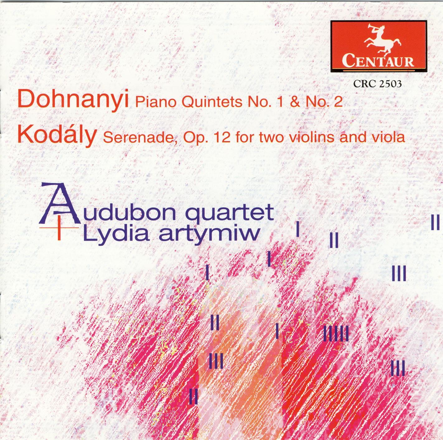 Dohnanyi: Piano Quintets Nos. 1 and 2 - Kodaly: Serenade album cover