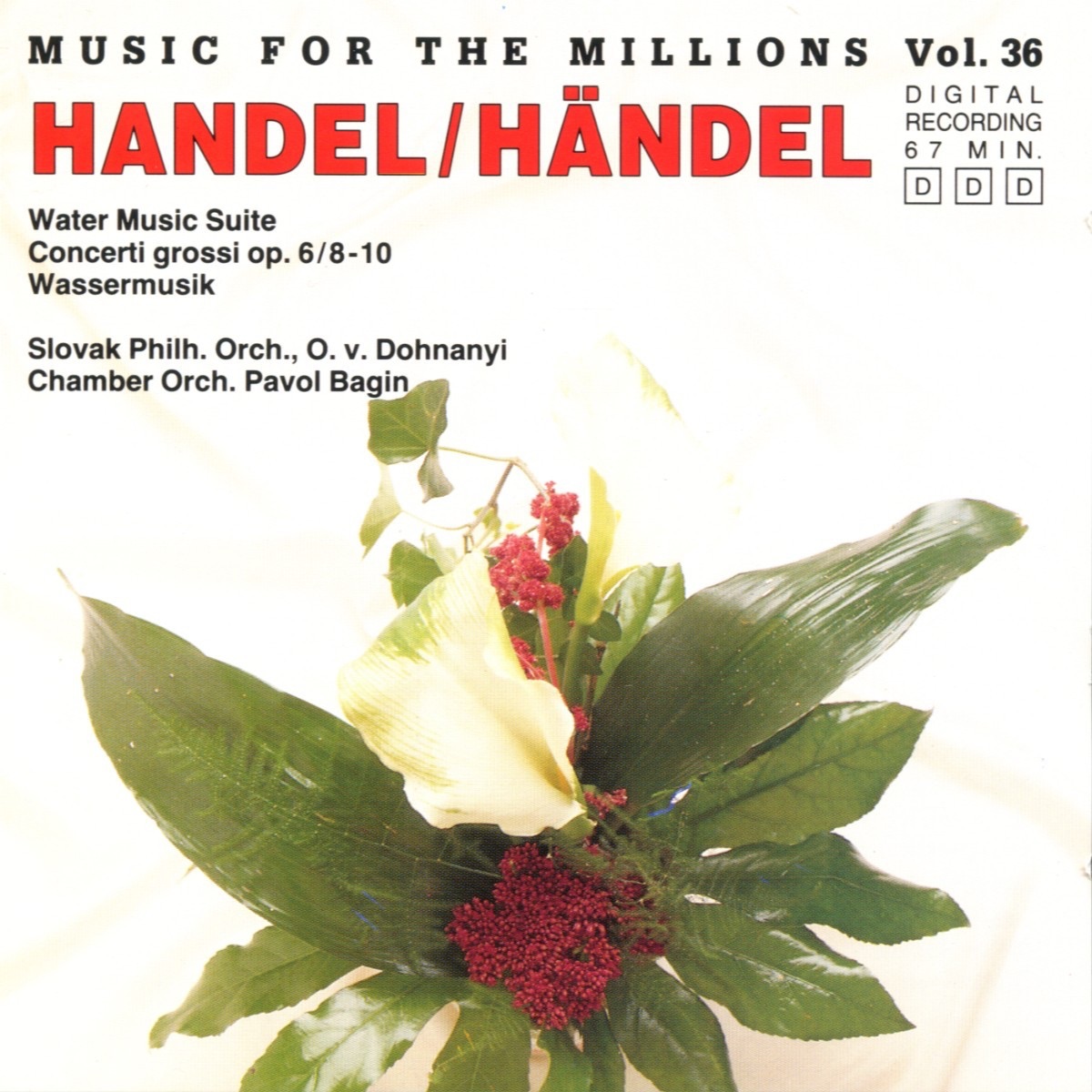 Music for the Millions, Vol. 36: Handel album cover