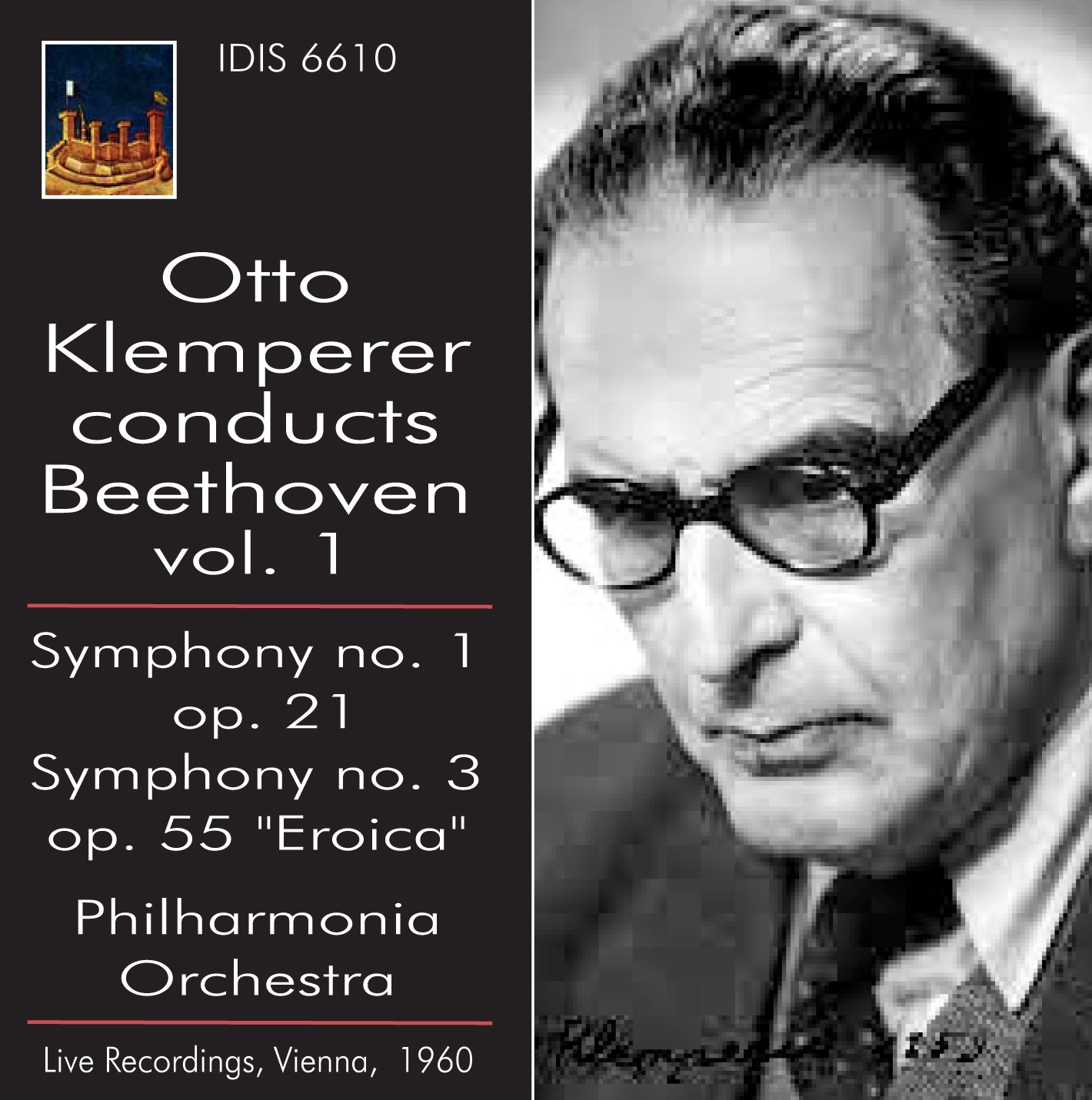 Otto Klemperer conducts Beethoven, Vol. 1 (1960) album cover