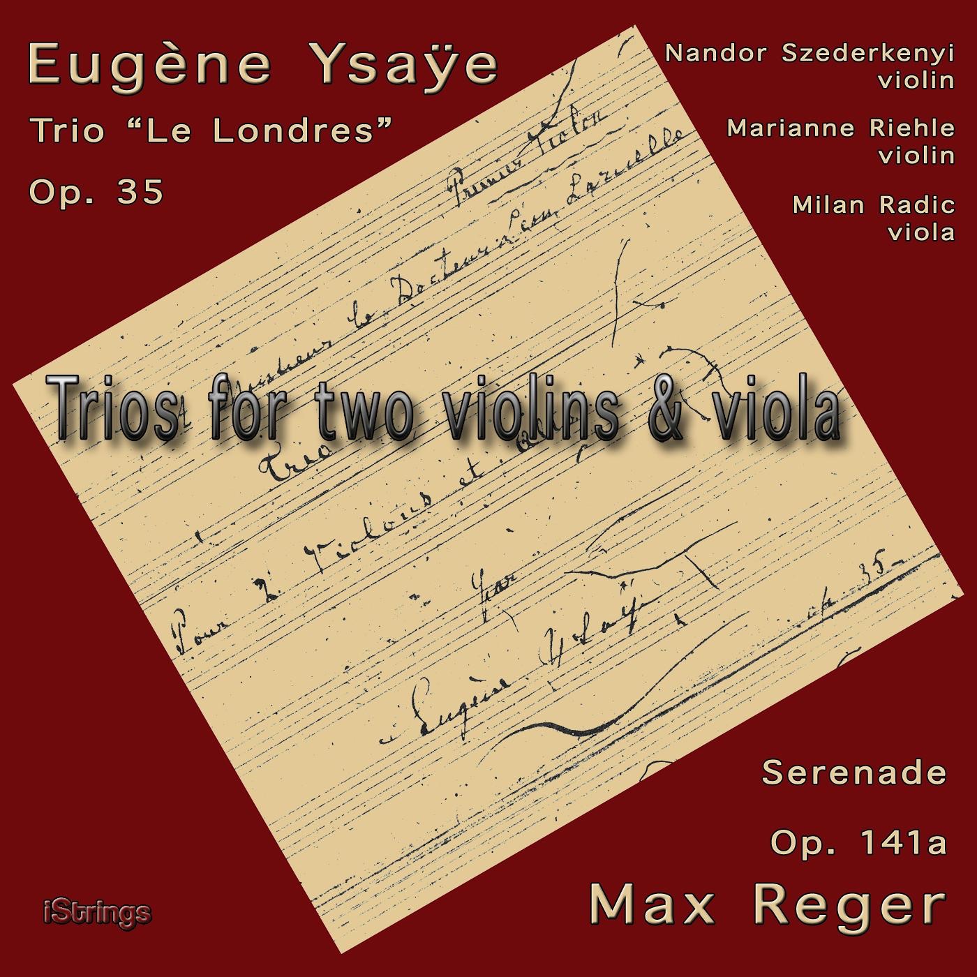Trios for Two Violins and Viola album cover