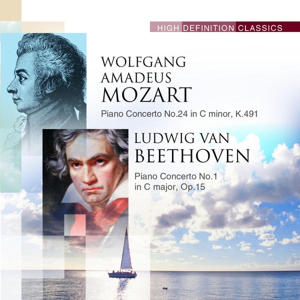 Piano Concerto No.24 in C minor, K.491; Piano Concerto No.1 in C major, Op.15 album cover