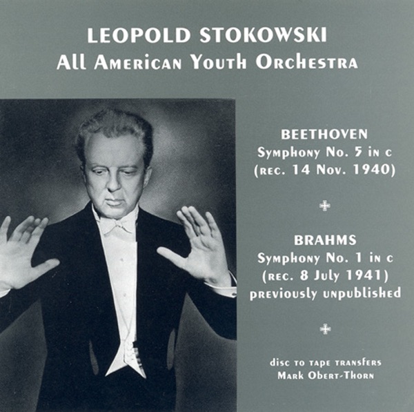 Beethoven: Symphony No. 5 - Brahms: Symphony No. 1 (Stokowski) (1940, 1941) album cover