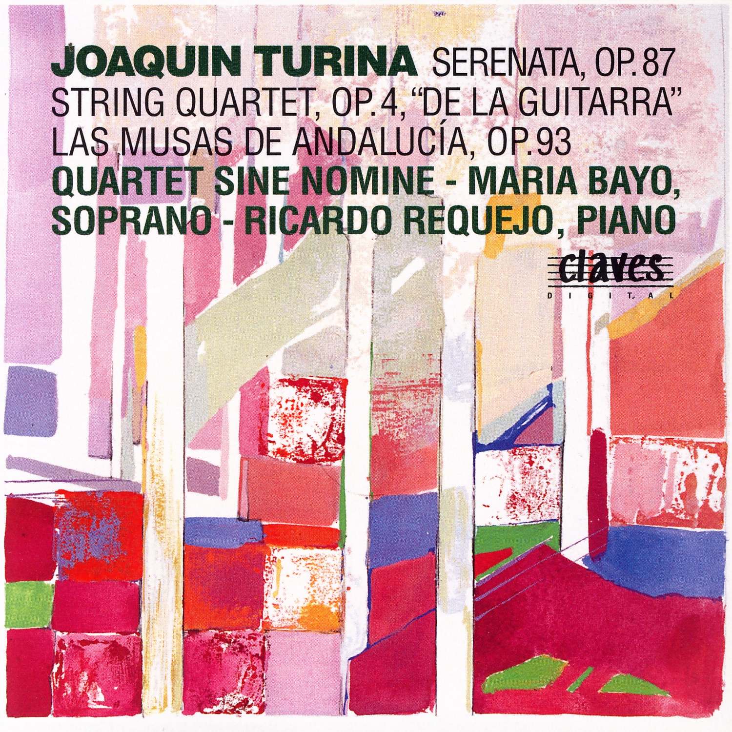 Joaquín Turina: Serenata, Op. 87 - String Quartet, Op. 4 "De La Guitarra" - Las Musas De Andalucía,  album cover