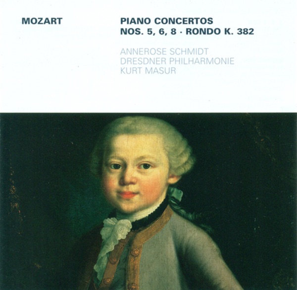 Wolfgang Amadeus Mozart.: Piano Concertos - Nos. 5, 6, 8 / Rondo, K. 382 (Schmidt, Dresden Philharmo album cover